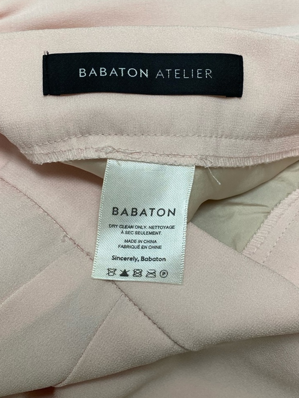 Aritzia Babaton Light Blush Pink Cohen Pant Size 12 - Picture 5 of 7